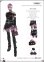 画像1: Dollsfigure  1/6　女性セクシーパンク衣装＆アクセサリーセット（ブラック/パープル）　cc240　*お取り寄せ (1)
