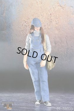 画像2: TTL　1/6　女性 デニム オーバーオール セット