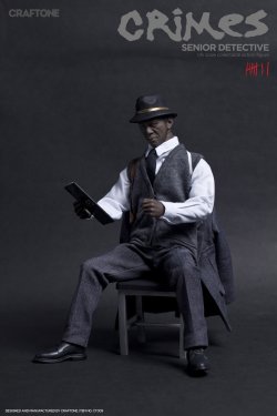 画像8: CRAFTONE　1/6　CRIMES - Senior Detective　セブン　モーガン・フリーマン似　フィギュア　CT009