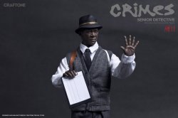 画像14: CRAFTONE　1/6　CRIMES - Senior Detective　セブン　モーガン・フリーマン似　フィギュア　CT009
