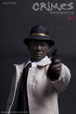 画像5: CRAFTONE　1/6　CRIMES - Senior Detective　セブン　モーガン・フリーマン似　フィギュア　CT009