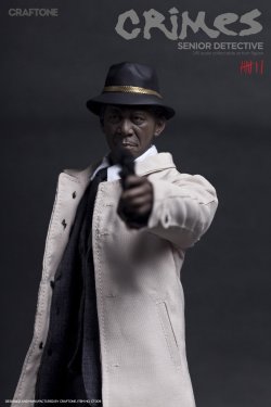 画像4: CRAFTONE　1/6　CRIMES - Senior Detective　セブン　モーガン・フリーマン似　フィギュア　CT009