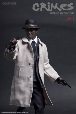 画像3: CRAFTONE　1/6　CRIMES - Senior Detective　セブン　モーガン・フリーマン似　フィギュア　CT009