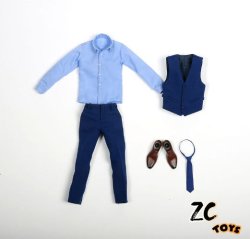 画像1: ZC Toys　1/6　Gentleman  Blue BVS スーツ　*お取り寄せ