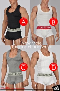 画像1: MCTOYS  1/6　New Male Tanktop+Underwear　（F-058） 　*お取り寄せ