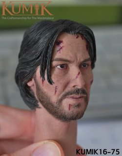 画像4: Kumik　1/6　メンズヘッド　#16-75/ 16-76/16-77/16-78　*お取り寄せ