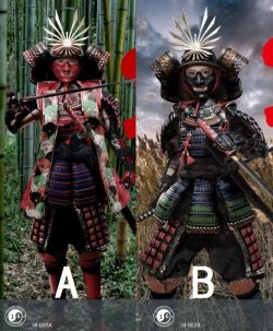 画像1: i8TOYS 1/6 i8-002 女性サムライ ”凌” female samurai Ryou アクションフィギュア 2種 *お取り寄せ