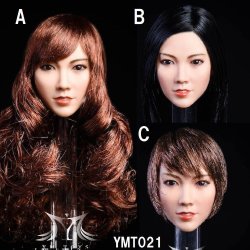 画像1: YMTOYS 1/6 YMT021 アジア女性ヘッド - Qian 倩 3種 *お取り寄せ 