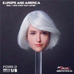 画像2: Fire Girl Toys 1/6 FG066-D European and American sweet women ホワイトヘアー  *お取り寄せ
