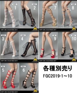 画像1: Flirty Girl 1/6 女性 ファッション ブーツ ハイヒール 10種 FGC2019-1~10 *お取り寄せ
