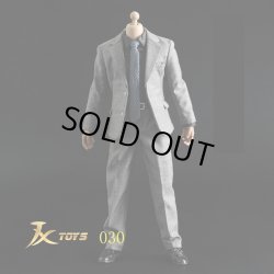 画像1: JXTOYS 1/6 メンズ ダークグレー スーツ セット Dark grey suit JX030 *お取り寄せ