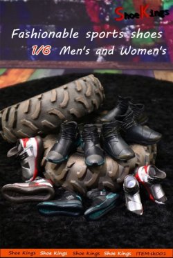画像1: Shoe Kings 1/6 男性用 女性用 スポーツ シューズ スニーカー Fashion shoes 6種 SK001-M SK001-W *お取り寄せ