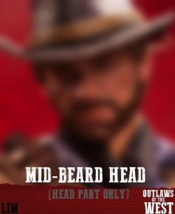 画像1: LIMTOYS 1/6 THE GUNSLINGER  Mid-beard head sculpt ヘッド LIM008B  *お取り寄せ