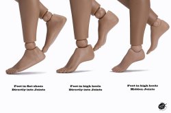 画像10: POPTOYS 1/6 スーパーフレキシブルボディ 女性素体 改良版 サンタン 92003/ ペール 92004 *お取り寄せ