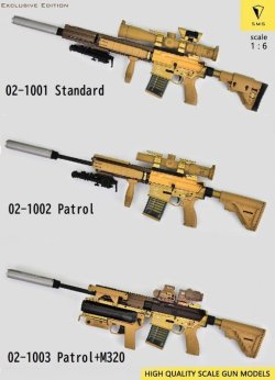 画像1: SMG 1/6 HKG28 ライフル ≪エクスクルーシブ エディション≫ 3種 02-1001/ 02-1002/ 02-1003 *お取り寄せ