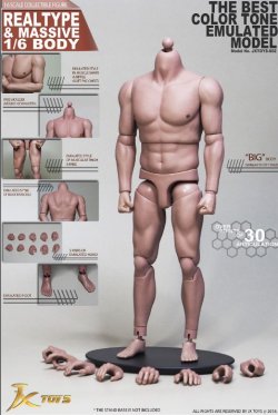 画像1: JXTOYS 1/6 ストロング マッスル 男性ボディ 素体 TTM20 Strong Muscle Male Body JXS02 *お取り寄せ