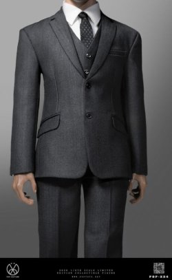 画像1: POPTOYS 1/6 X34 男性 メンズ ロングコート ”ベン” スーツ セット BD001 再生産 *予約