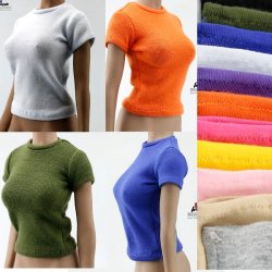 画像1: Custom 1/6 女性 Tシャツ カラーバリエーション 13種  *予約