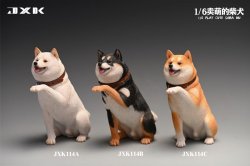 画像1: JXK Studio 1/6 柴犬 ”お手” 頭部交換可 3種 JXK114 *お取り寄せ