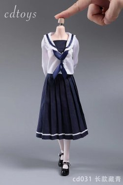 画像1: CDToys 1/6 CD031 女学生 スクールユニフォーム ロング / Sailor Long Skirt Suit Set フィギュア用 4種  *お取り寄せ