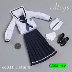 画像2: CDToys 1/6 CD031 女学生 スクールユニフォーム ロング / Sailor Long Skirt Suit Set フィギュア用 4種  *お取り寄せ