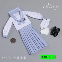 画像4: CDToys 1/6 CD031 女学生 スクールユニフォーム ロング / Sailor Long Skirt Suit Set フィギュア用 4種  *お取り寄せ