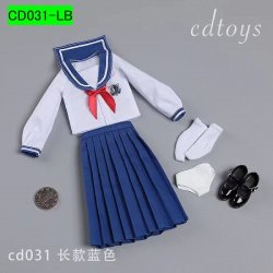 画像3: CDToys 1/6 CD031 女学生 スクールユニフォーム ロング / Sailor Long Skirt Suit Set フィギュア用 4種  *お取り寄せ