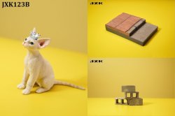画像1: JxK Studio 1/6 デボンレックス 猫 プラットフォーム セット 5種 JXK123B *予約