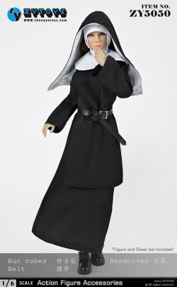 画像2: ZYTOYS 1/6 ZY5050 修道女 衣装 セット *お取り寄せ