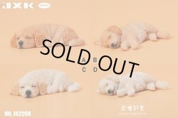 画像1: JxK Studio ゴールデンレトリバーの子犬 スヤスヤ眠る 4種 フィギュア JS2208 *予約