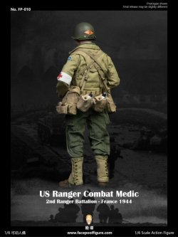 画像12: 【再販】Facepoolfigure 1/6 WWII アメリカ陸軍第2レンジャー大隊 衛生兵 France 1944 アクションフィギュア FP010 *予約