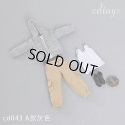 画像1: CDToys 1/12 カーゴパンツ フードスウェット タンクトップ セット 男性フィギュア用 TBLeague CD043 6種 *予約 