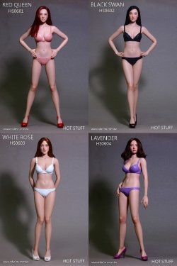 画像1: HOT STUFF ホットスタッフ 1/6 シームレス女性素体 手足の指が動かせる 4種 HS0601- HS0604 *お取り寄せ