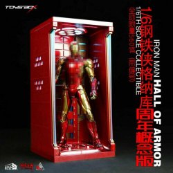 画像4: TOYS-BOX 1/6 アイアンマン ホール オブ アーマー LED レッド版 ディスプレイ スタンド TB073 *お取り寄せ