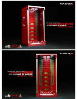 画像2: TOYS-BOX 1/6 アイアンマン ホール オブ アーマー LED レッド版 ディスプレイ スタンド TB073 *お取り寄せ