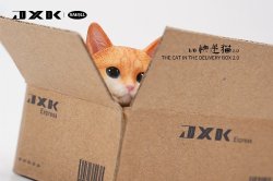 画像1: JxK Studio 1/6 段ボールに収まる猫 4種 JS2302 *予約