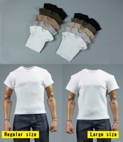 画像1: AFS TOYS 1/6 メンズ Tシャツ レギュラー/ラージ 各5種 *予約