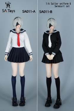 画像1: SA Toys 1/6 セーラー服 ＆ スクール水着 セット 女性フィギュア用 2種 SA011 *お取り寄せ