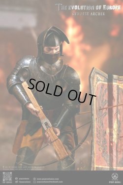 画像2: POP COSTUME 1/6 フランス王家軍 傭兵 ジェノヴァ弓兵隊長 1346年 クレシーの戦い アクションフィギュア POP-EE01 *お取り寄せ