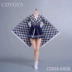 画像1: CDToys 1/6 CD058 ショート 着物 袴 セット 女性フィギュア用 9種 *予約