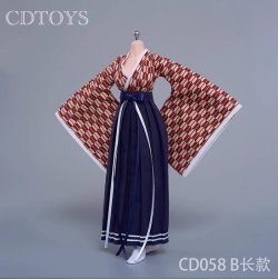 画像1: CDToys 1/6 CD058 着物 袴 セット 女性フィギュア用 9種 *予約