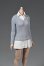 画像3: FBT-st 1/6 フィギュア用 女性 服 ニットセーター 付け襟 付けスカート ワンピース ドレス *予約