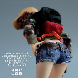 画像1: Tunshi Studio 1/12 KAILAB 女性 迷彩ジャケット 衣装セット KLT-001 *予約