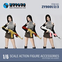 画像1: ZYTOYS 1/6 AK47 シリーズ カラースペシャル エディション ZY9001 / ZY9002 / ZY9003 *予約