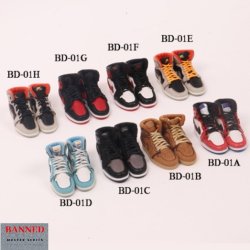 画像1: BANNED 1/6 Handmade Realistic Sneakers Shoes スニーカー シューズ 8種 BD-01 *予約