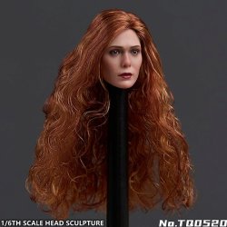 画像5: TTTOYS 1/6 欧米女性ヘッド Scarlet Witch Hair Transplant Head TQ0520 *予約