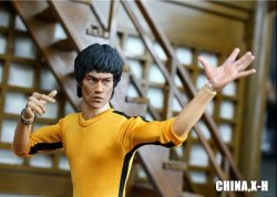 画像3: CHINA.X-H 1/6ドラゴン Bruce Lee ヘッド & イエロージャンプスーツ セット *予約 