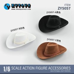 画像1: ZYTOYS 1/6 カウボーイ ハット アクションフィギュア用 ZY5057 A/B/C *予約