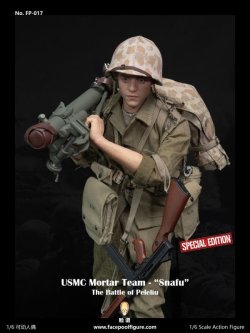 画像1: Facepoolfigure 1/6 WWII アメリカ海兵隊 迫撃砲兵 メリエル・“スナフ”・シェルトン伍長  ペリリュー島の戦い アクションフィギュア FP017 FPAC001 *予約