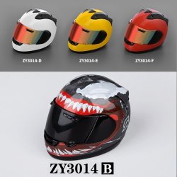 画像1: ZYTOYS 1/6 モーターサイクル ヘルメット アクションフィギュア用 4種 ZY3014 *予約